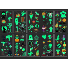 Halloween Glow-in-the-dark Tattoos