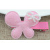 Baby Pink Glitter Pearl Hair Clip