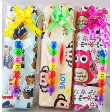 Pencil Case with Smiley Pencil Pack 