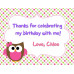 Customized Birthday Tags